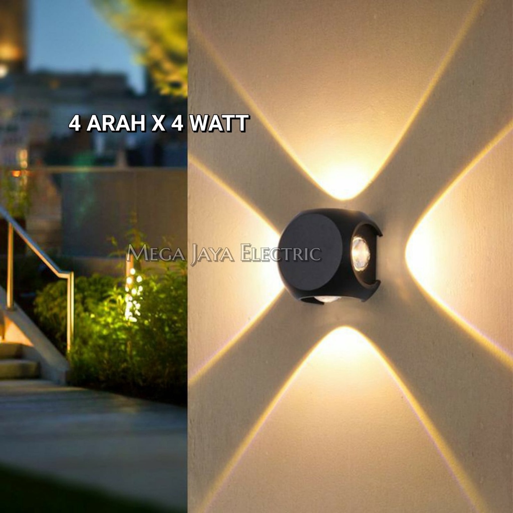 Jual Lampu Dinding Taman Led Arah Watt Kotak Wall Light Minimalis