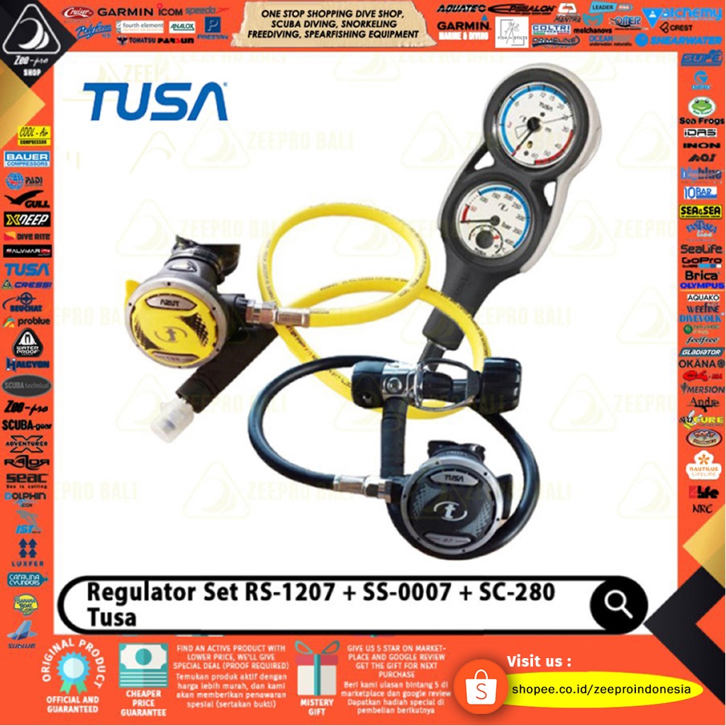 Jual Regulator Set Tusa Rs Scuba Diving Set Alat Selam Spare Part