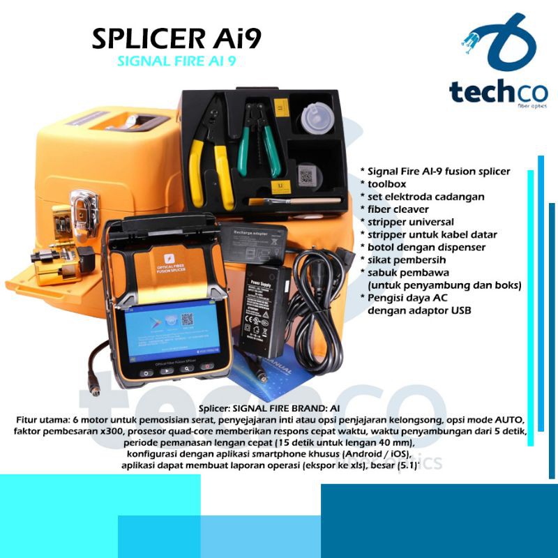 Jual Fusion Splicer Signalfire Ai Alat Sambung Kabel Fiber Optik