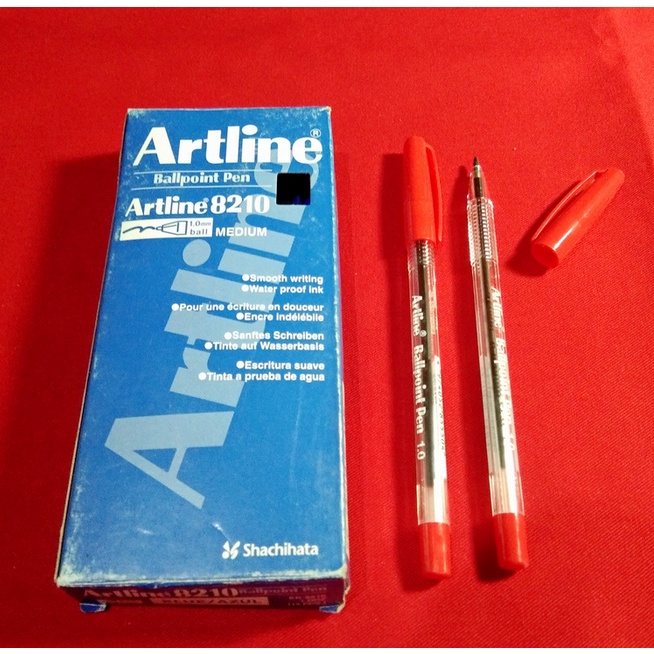 Jual Artline Ballpoint Pen Ek Hitam Biru Merah Pcs