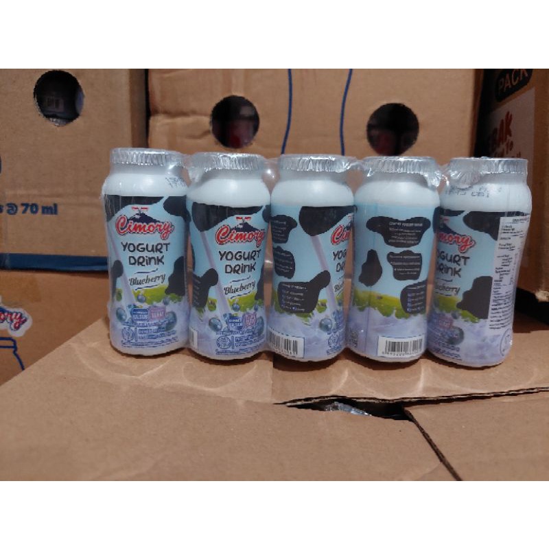 Jual Cimory Yogurt Drink Blueberry 70 ML Isi 5 Botol Cimori Bluberi