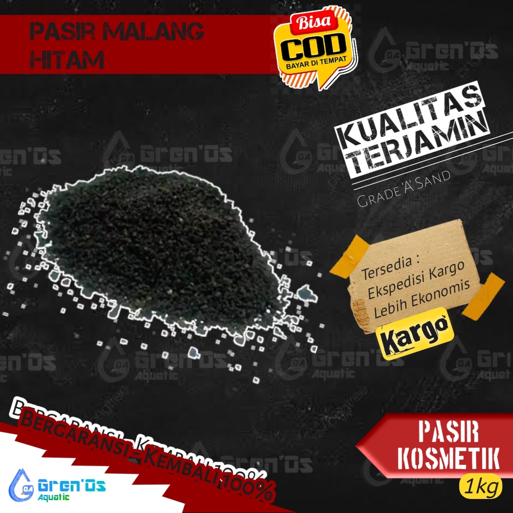 Jual Pasir Malang Media Tanam Aquascape Aquarium Halus Kasar 1kg