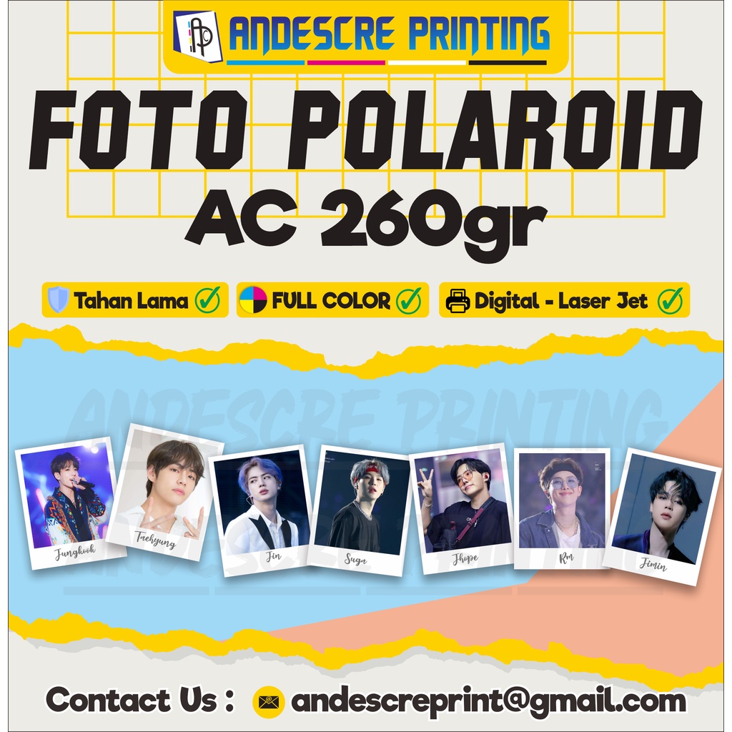 Jual Cetak Foto Polaroid R Custom Murah Tanpa Po Shopee Indonesia