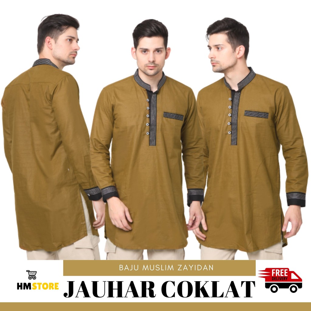 Jual Baju Koko Muslim Kemko Pria Dewasa Kurta Premium Pakistan Zayidan