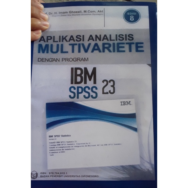 Jual BESTSELLER BUKU APLIKASI ANALISIS MULTIVARIETE DENGAN PROGRAM IBM