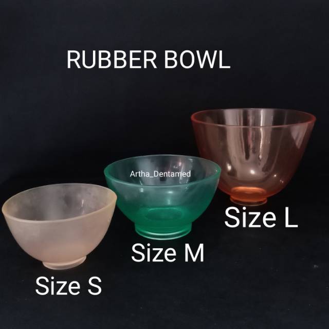 Jual DENTAL RUBBER BOWL S M L ADUK ALGINATE GIPS STONE Shopee