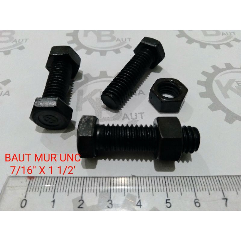 Jual Baut Mur Baja Unc X Baut Hitam Nc X