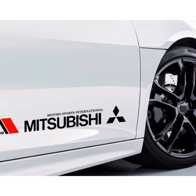 Jual STIKER MOBIL STICKER CUTTING MITSUBISHI MOTORSPORT INTERNATIONAL