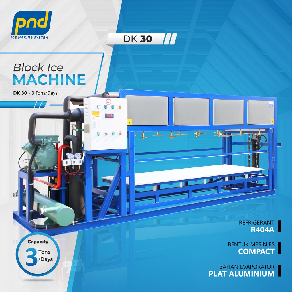 Jual Mesin Pembuat Es Balok Block Ice Machine Kapasitas Ton