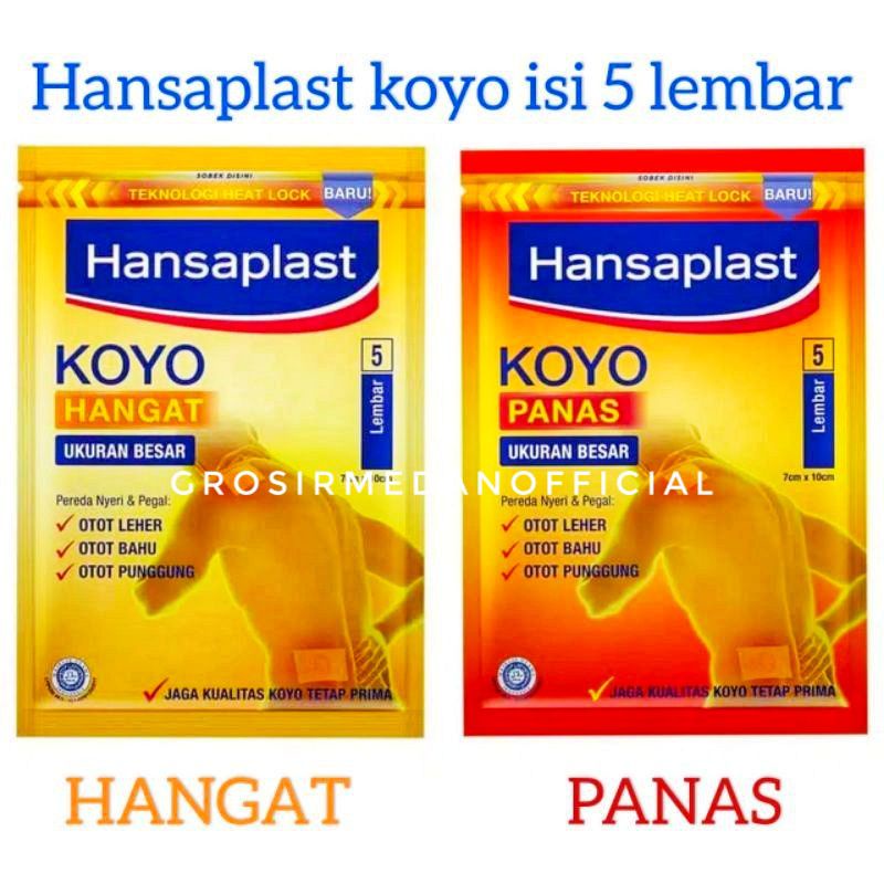 Jual Koyo Hansaplast Hangat Dan Panas Pereda Nyeri Dan Pegal