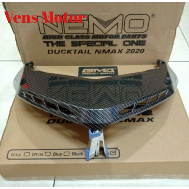 Jual Ducktail Nmax New Carbon Nemo Sirip Lampu Belakang