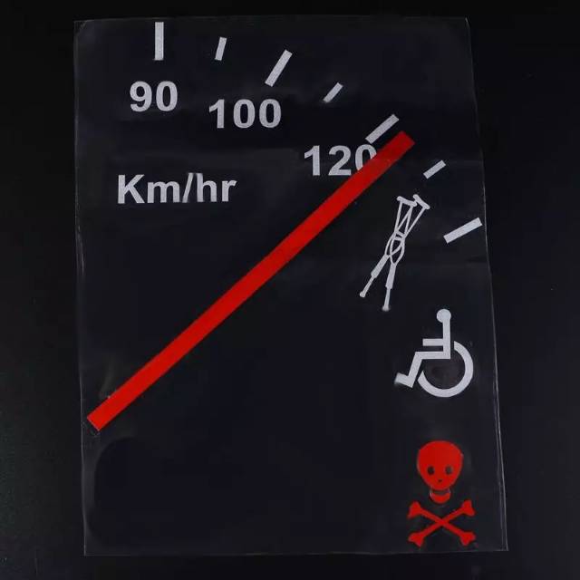 Jual Stiker Kaca Mobil Sticker Speedometer Awas Kecepatan Tinggi Lucu