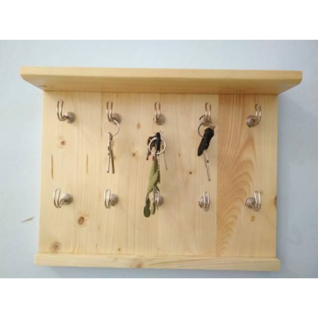 Jual Key Holder Tempat Kunci Kayu Jati Belanda Shopee Indonesia