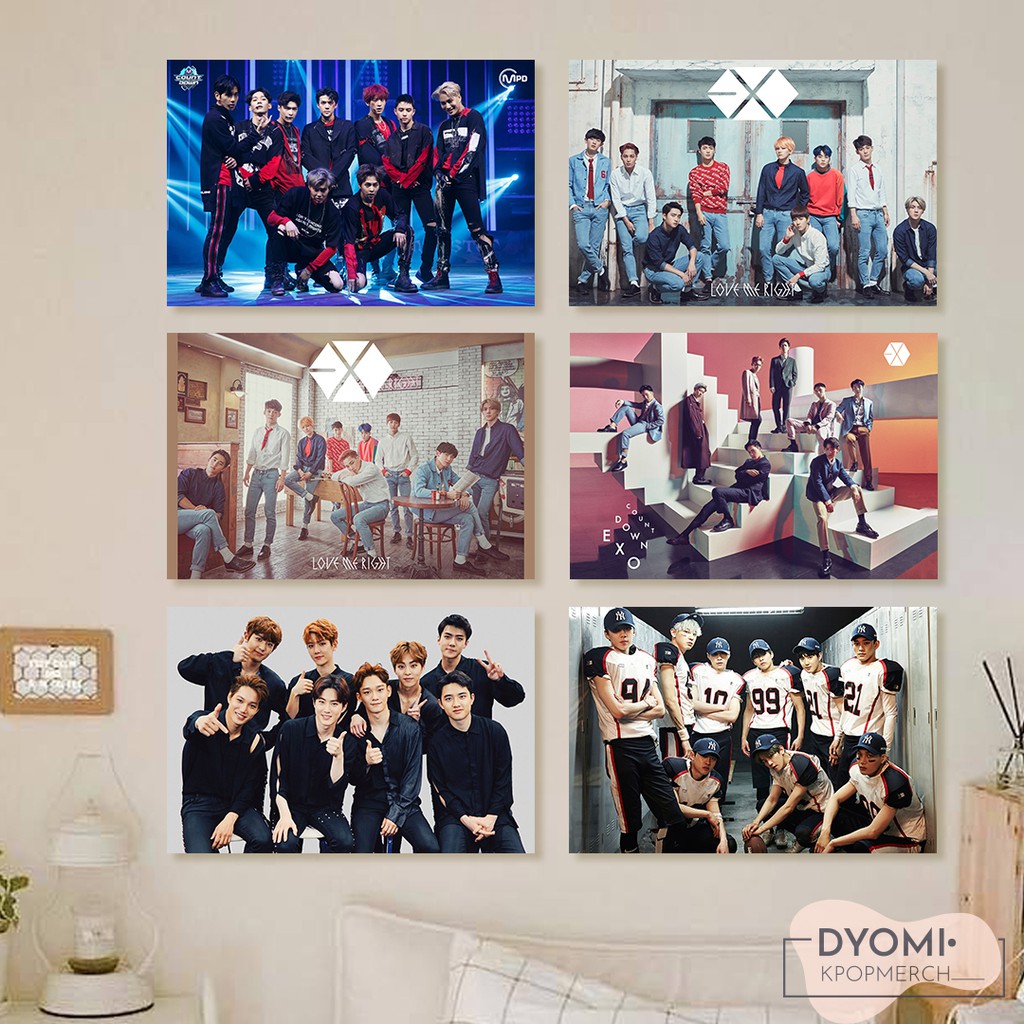 Jual POSTER KAYU EXO HIASAN DINDING KPOP POSTER KAYU KPOP DEKORASI