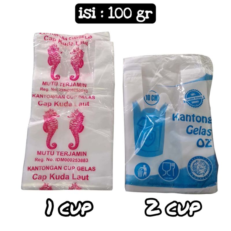 Jual Kantong Plastik Gelas Cup Asoy Tenteng Kresek Pop Ice Shopee