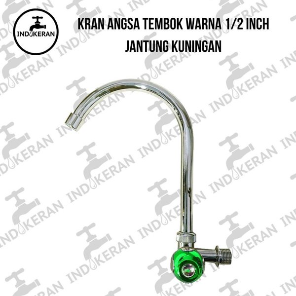 Jual INDOKERAN Kran Angsa Dapur Cuci Piring Warna 1 2 Inch High