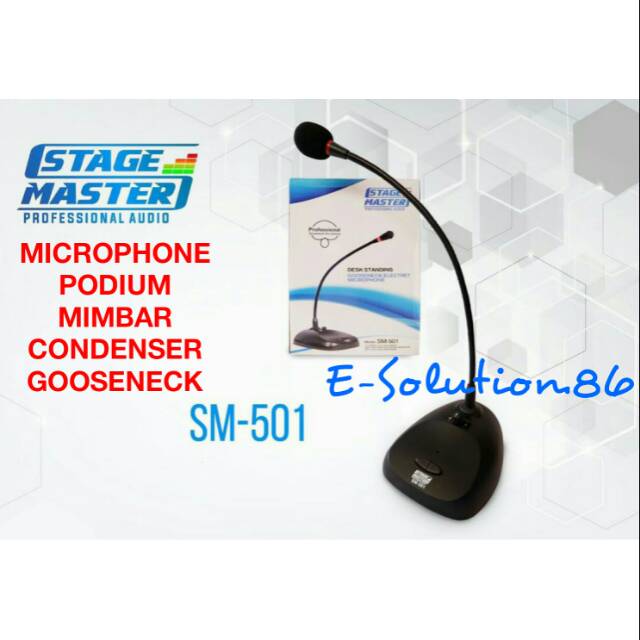 Jual Mic Podium Stagemaster Microphone Mimbar Condenser Gooseneck