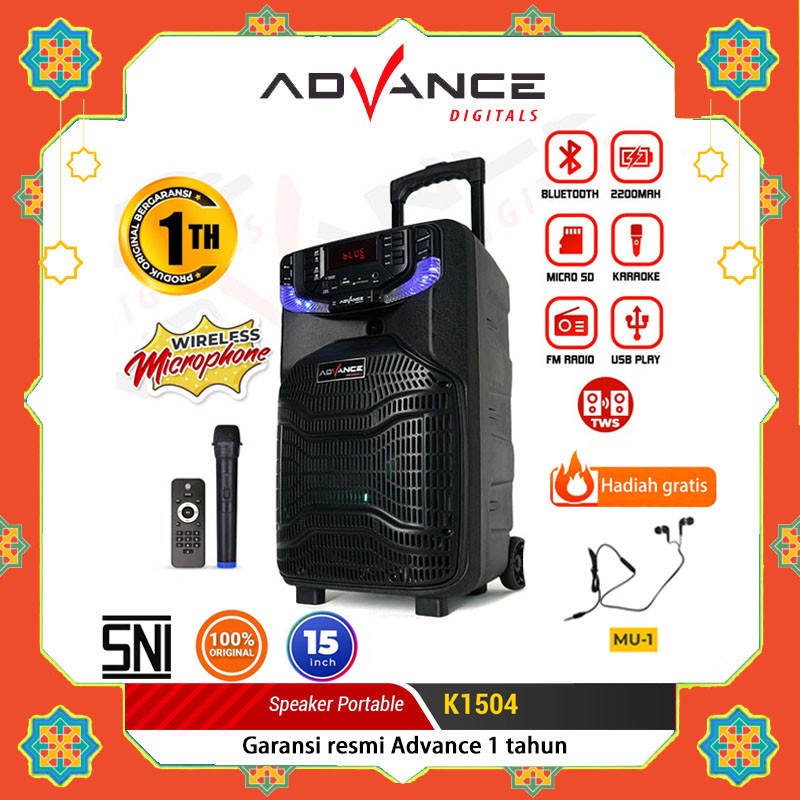 Jual Garansi Tahun Advance Speaker Meeting Bluetooth Salon Aktif