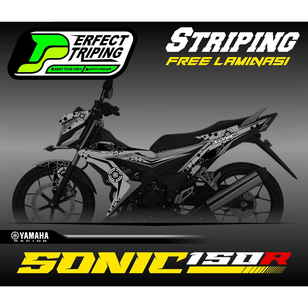 Jual Stiker Striping Motor Honda Sonic R Sticker Variasi List Sonic