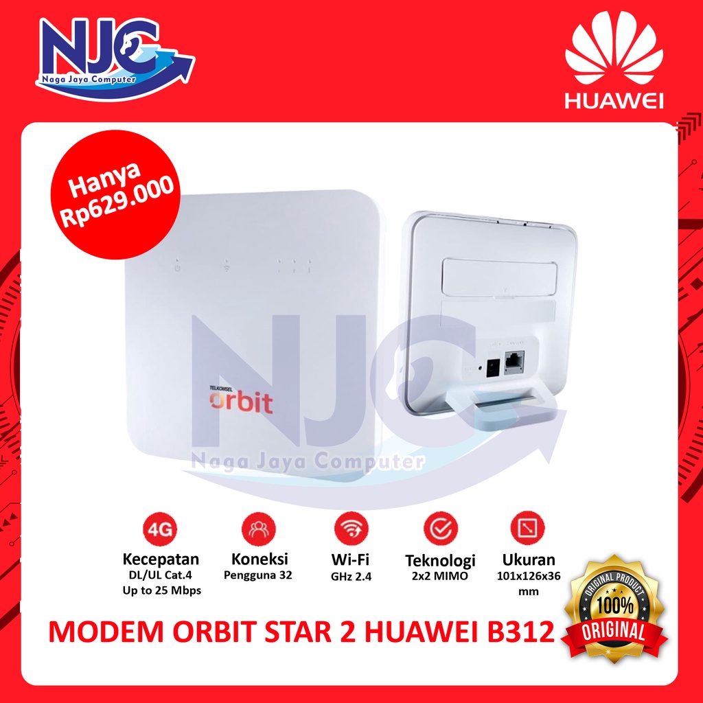 Jual Modem Wifi Home Router G Telkomsel Orbit Star Huawei B