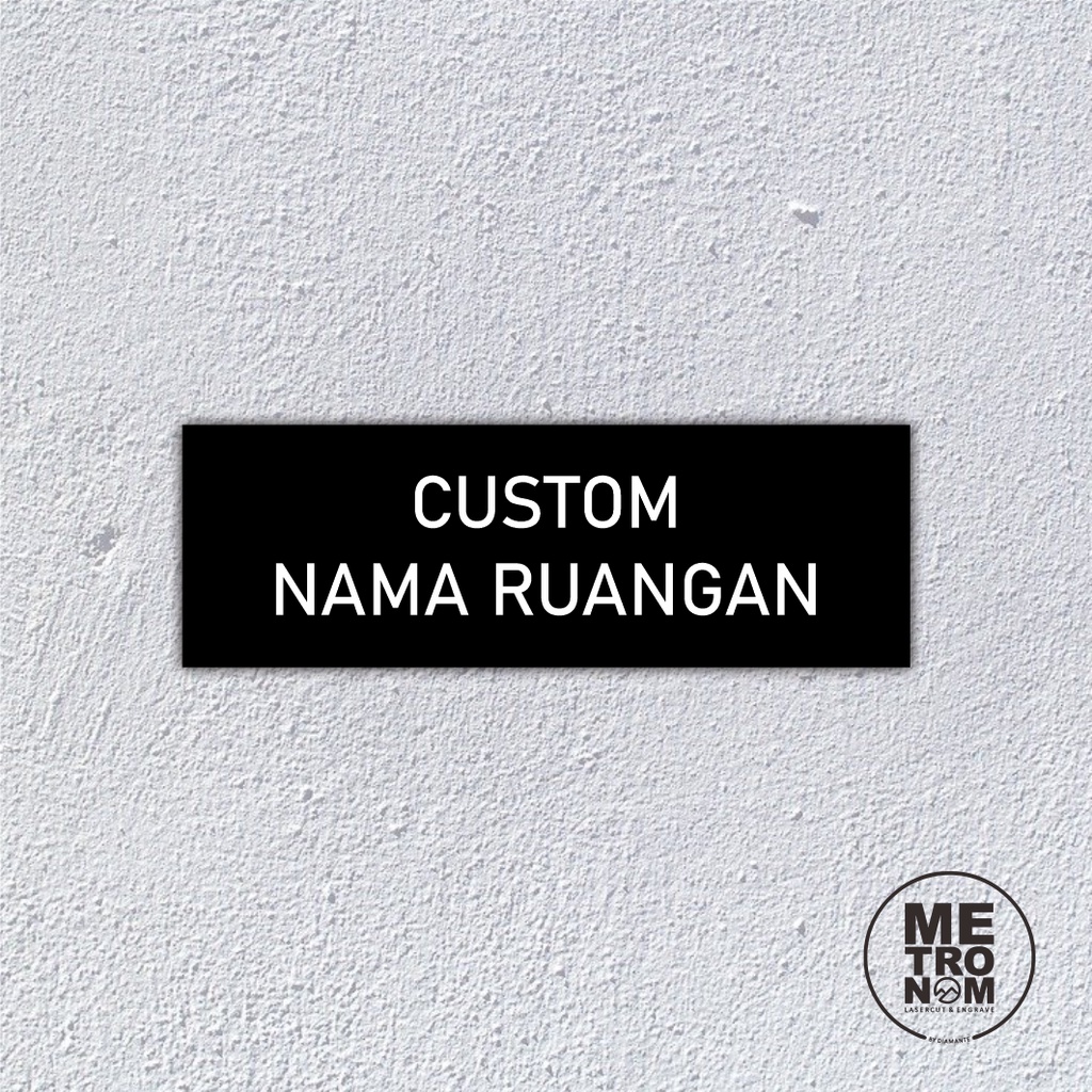 Jual Custom Sign Board Nama Ruangan Akrilik Print Papan Nama Ruang