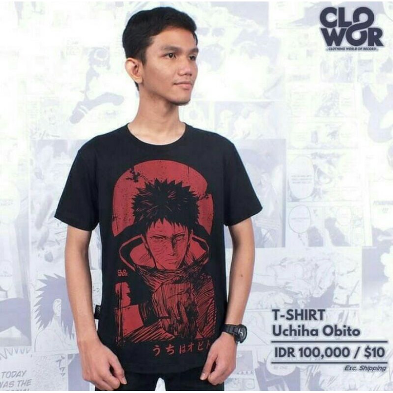 Jual Kaos Baju Tshirt Distro Naruto Anime Madara Obito Uchiha Shikamaru