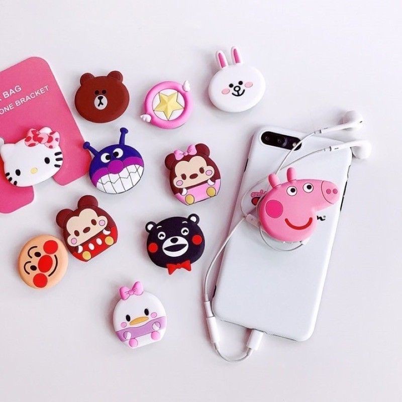 Jual Cartoon Griptok D Phone Holder Pvc Popsocket Hp Pop Socket