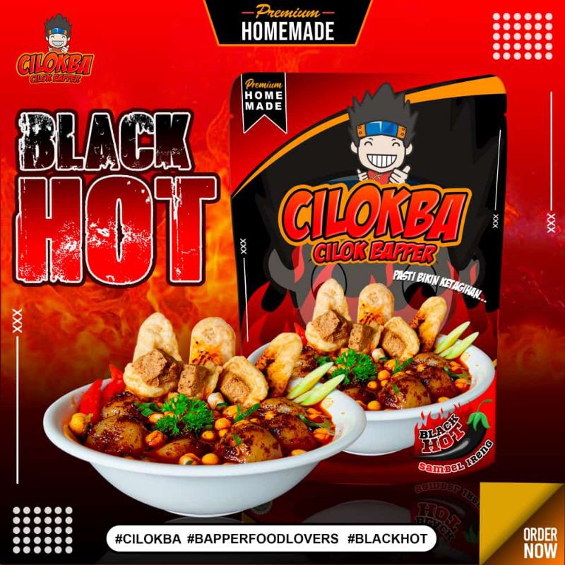 Jual Cilokba Black Hot Sambel Ireng Cilok Baso Bakso Aci Bapper