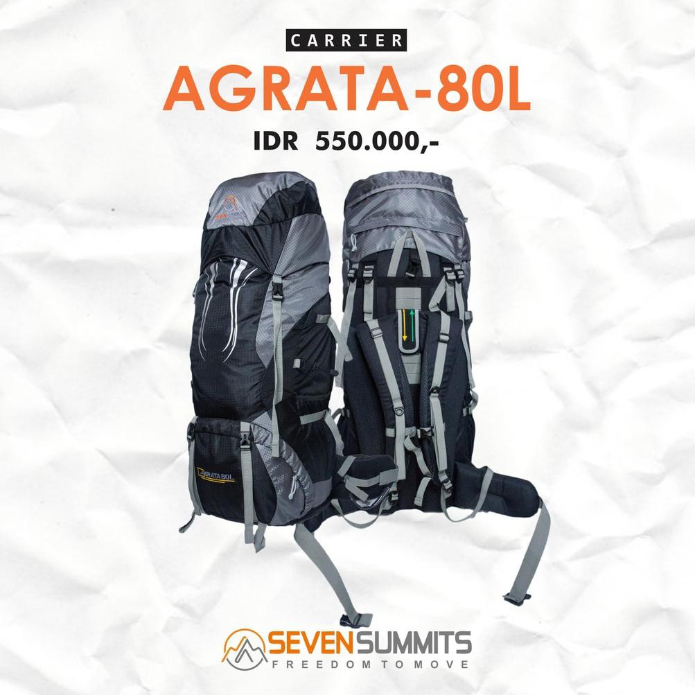 Jual Harga Spesial Tas Carrier Seven Summits Agrata 80L Tas Gunung