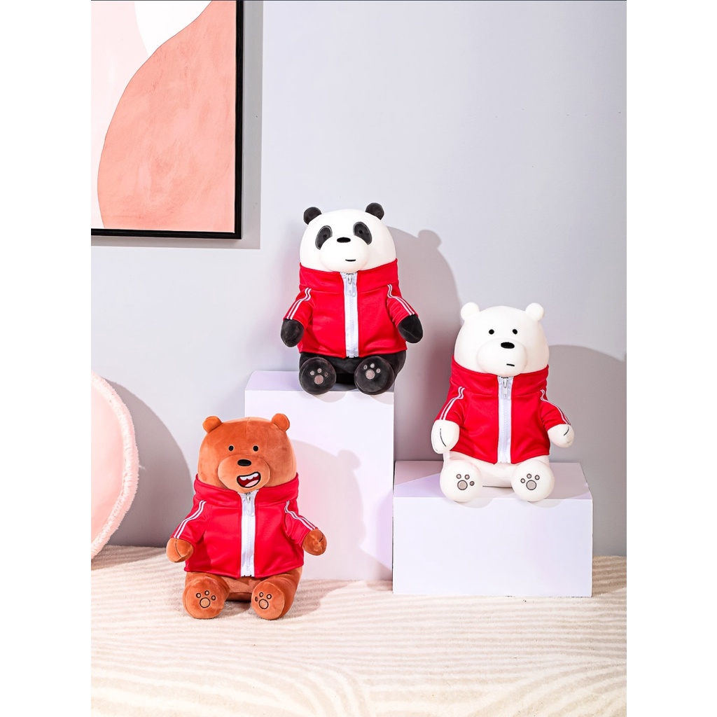 Jual MINISO X WE BARE BEARS LOVELY SITTING PLUSH TOY Boneka Miniso