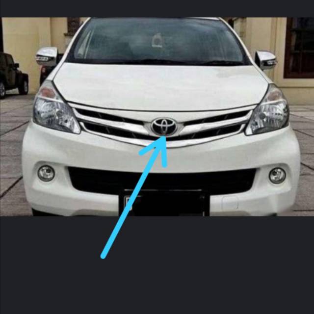 Jual Logo Grill Depan Avanza All New Plus Breket Hitam Shopee Indonesia