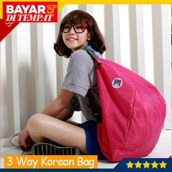 Jual M45 Iconic 3 Way Bag Lipat Korean Design Multifungsi Serbaguna Tas