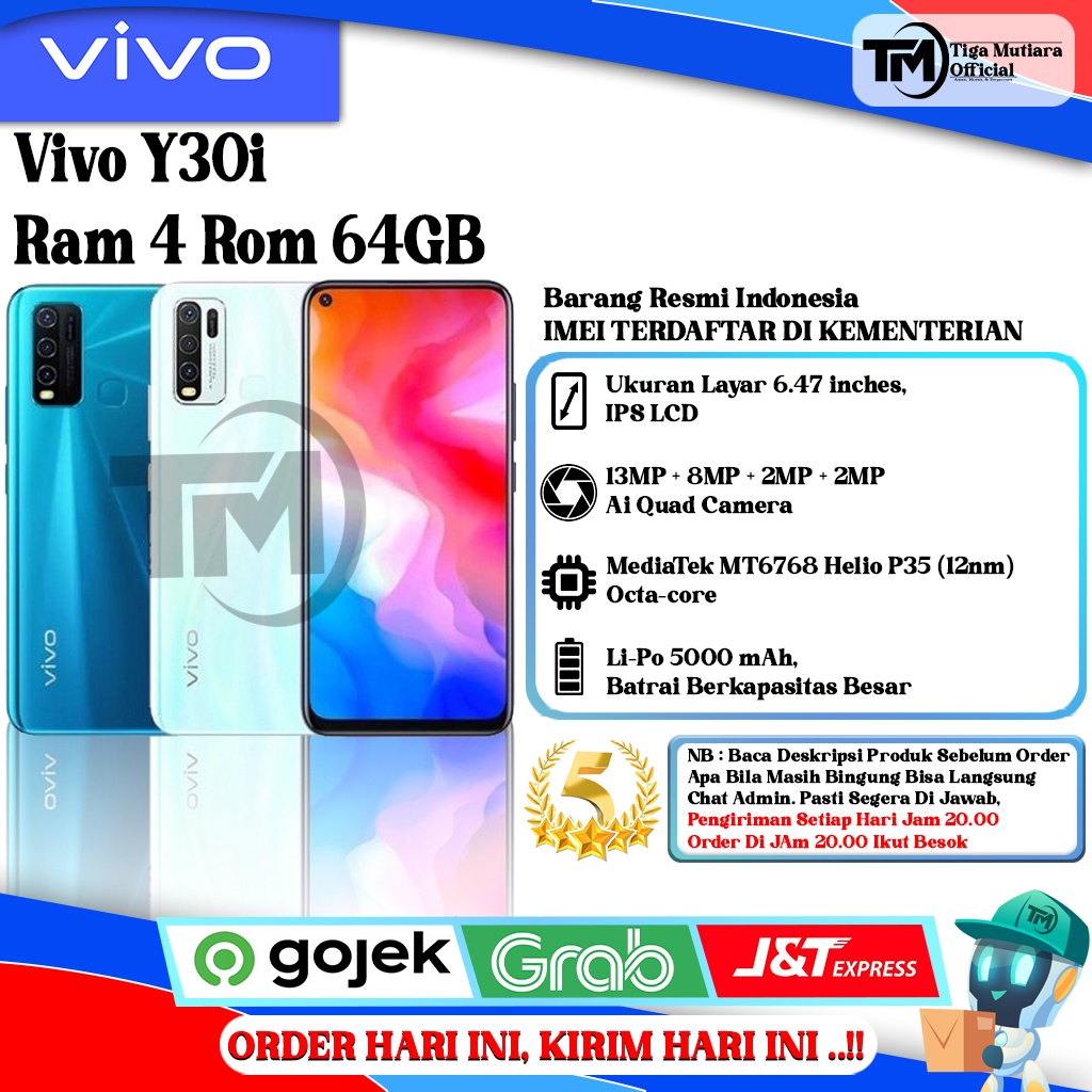 Jual Vivo Y30i Ram 4 Rom 64GB Shopee Indonesia