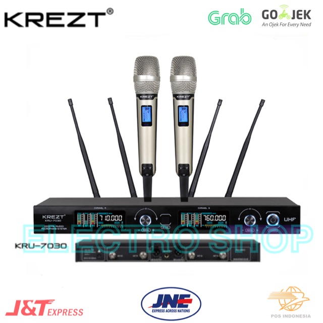 Jual Microphone Wireless Kru Krezt Multi Channel Original Shopee