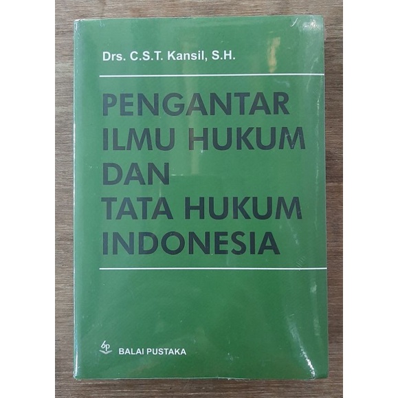 Jual PENGANTAR ILMU HUKUM DAN TATA HUKUM INDONESIA BY KANSIL Shopee