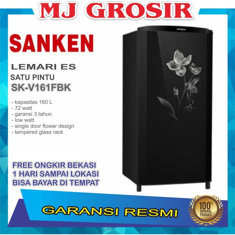 Jual KULKAS SANKEN SK V 161 FBK SK V 163 FBK LEMARI ES 1 PINTU