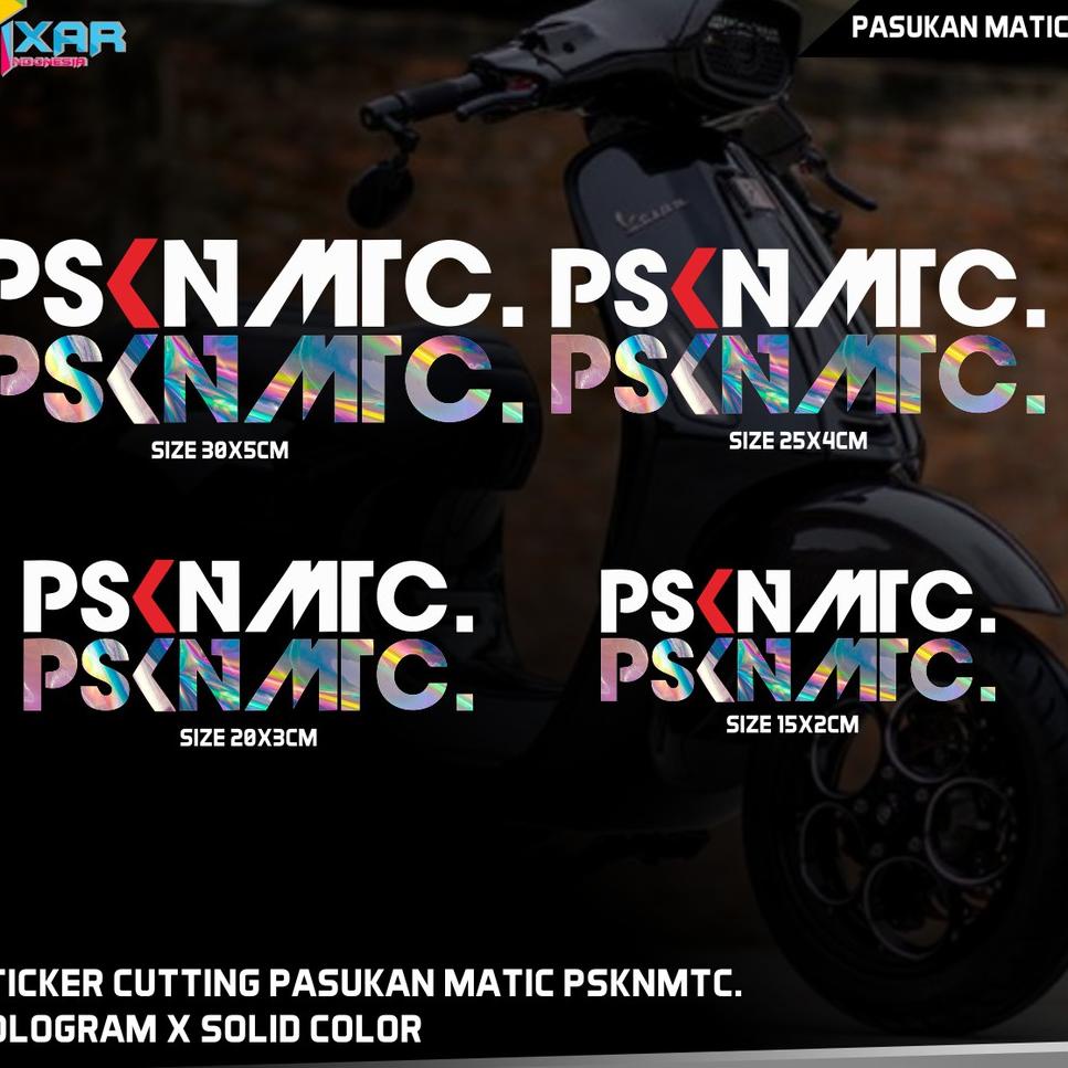 Jual Stiker Cutting Pasukan Matic Psknmtc Warna Solid Dan Hologram