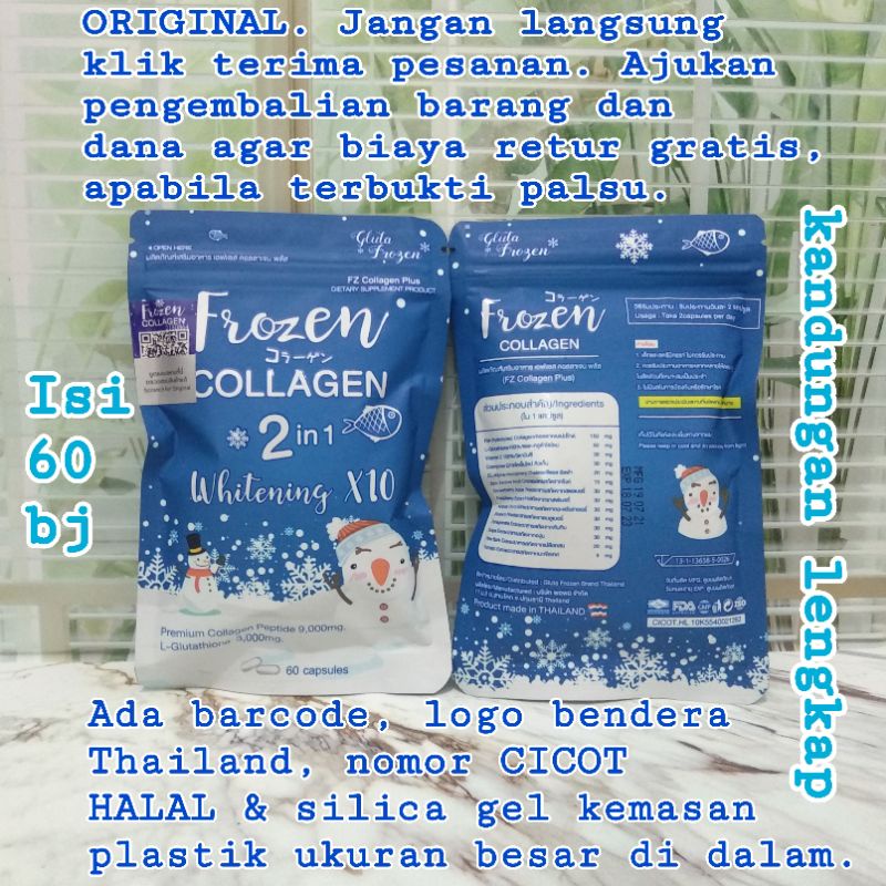 Jual Isi Kapsul Frozen Collagen In Whitening X Original Gluta