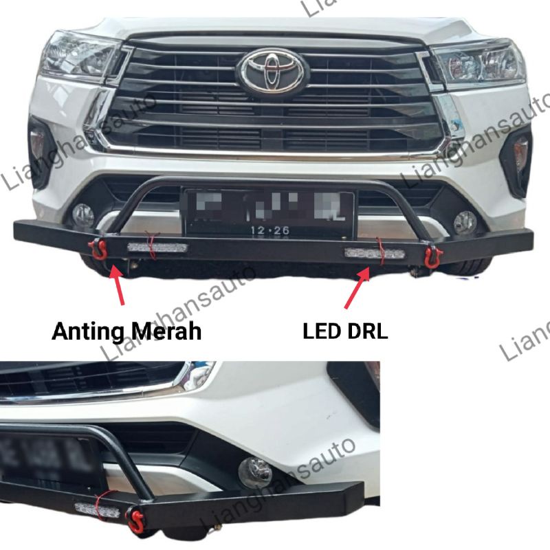 Jual Tanduk Depan Arb Innova Reborn Lampu Led Anting Merah Full Besi