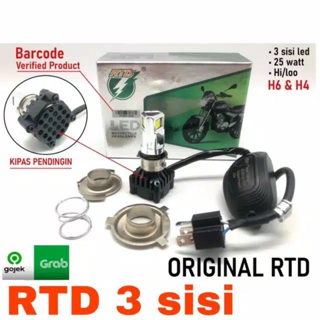 Jual Lampu Depan LED 3 Sisi AC DC Universal Semua Motor Shopee Indonesia