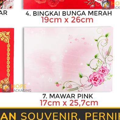 Jual Harga 5 Pcs Kartu Ucapan Bunga Love Polos Greeting Card