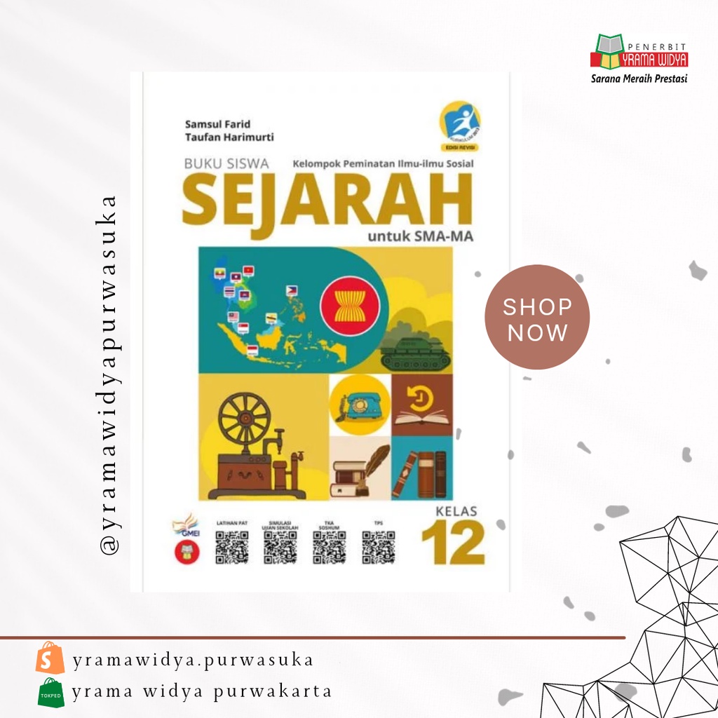 Jual Buku Siswa Sejarah Untuk Sma Ma Kelas Xii Kurikulum Edisi