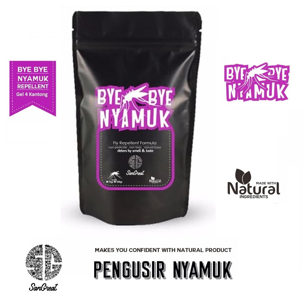 Jual Pengusir Nyamuk Natural Gel Sangreat Bye Bye Nyamuk Isi Kantung