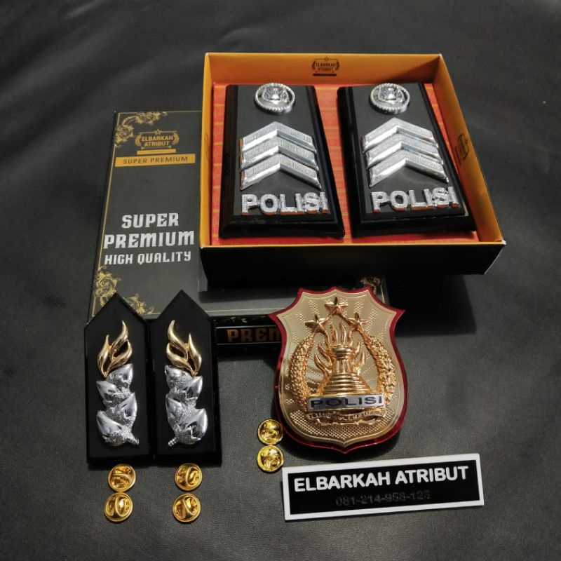 Jual Satu Paket Pangkat Brigadir Monogram Kewenangan Full Akrilik Dove