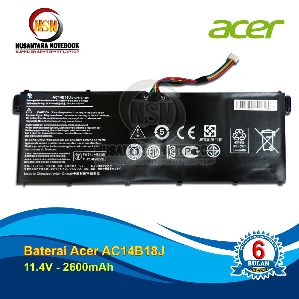 Jual Baterai Battery Batre Acer Aspire E E E V Es