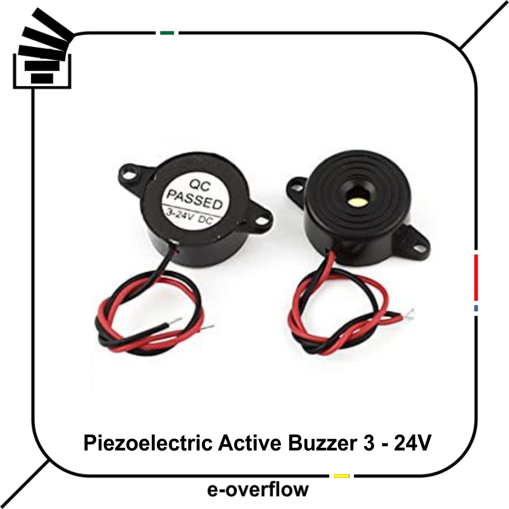 Jual Piezoelectric Aktif Speaker V Dc V Buzzer Alarm Continuous