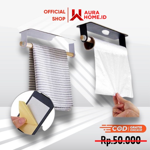 Jual Gantungan Tempat Tisu Toilet Handuk Serbaguna Model Roll