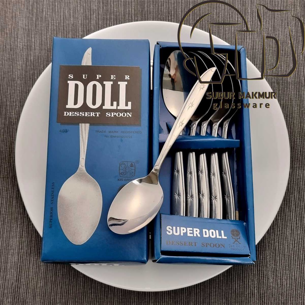 Jual 6 Pcs Sendok Makan SUPER DOLL 403 Kedaung Dinner Spoon