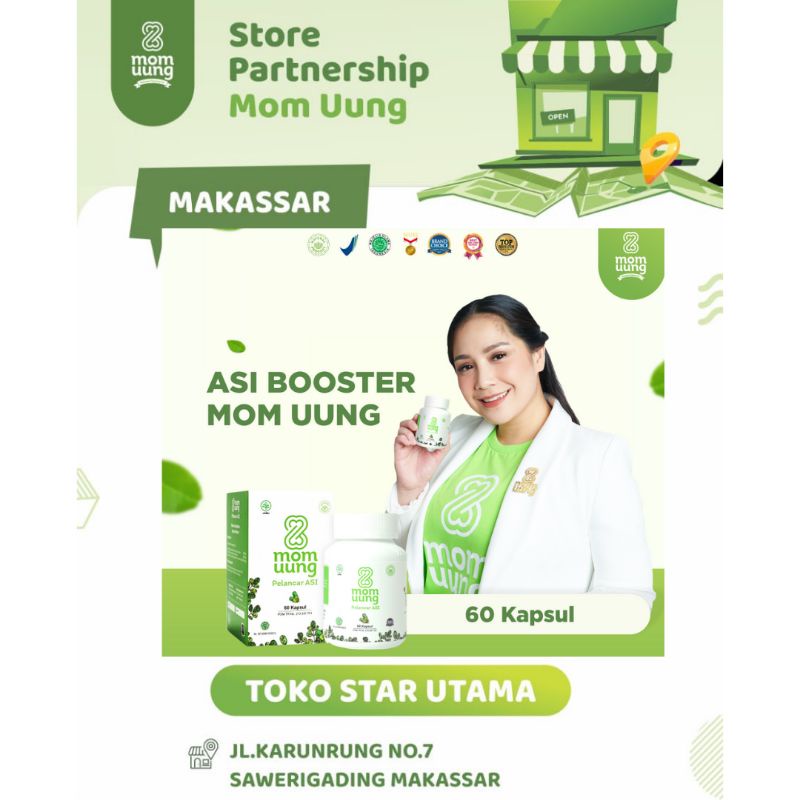 Jual Bpom Halal Herbal Asi Booster Mom Uung Pelancar Asi Momuung