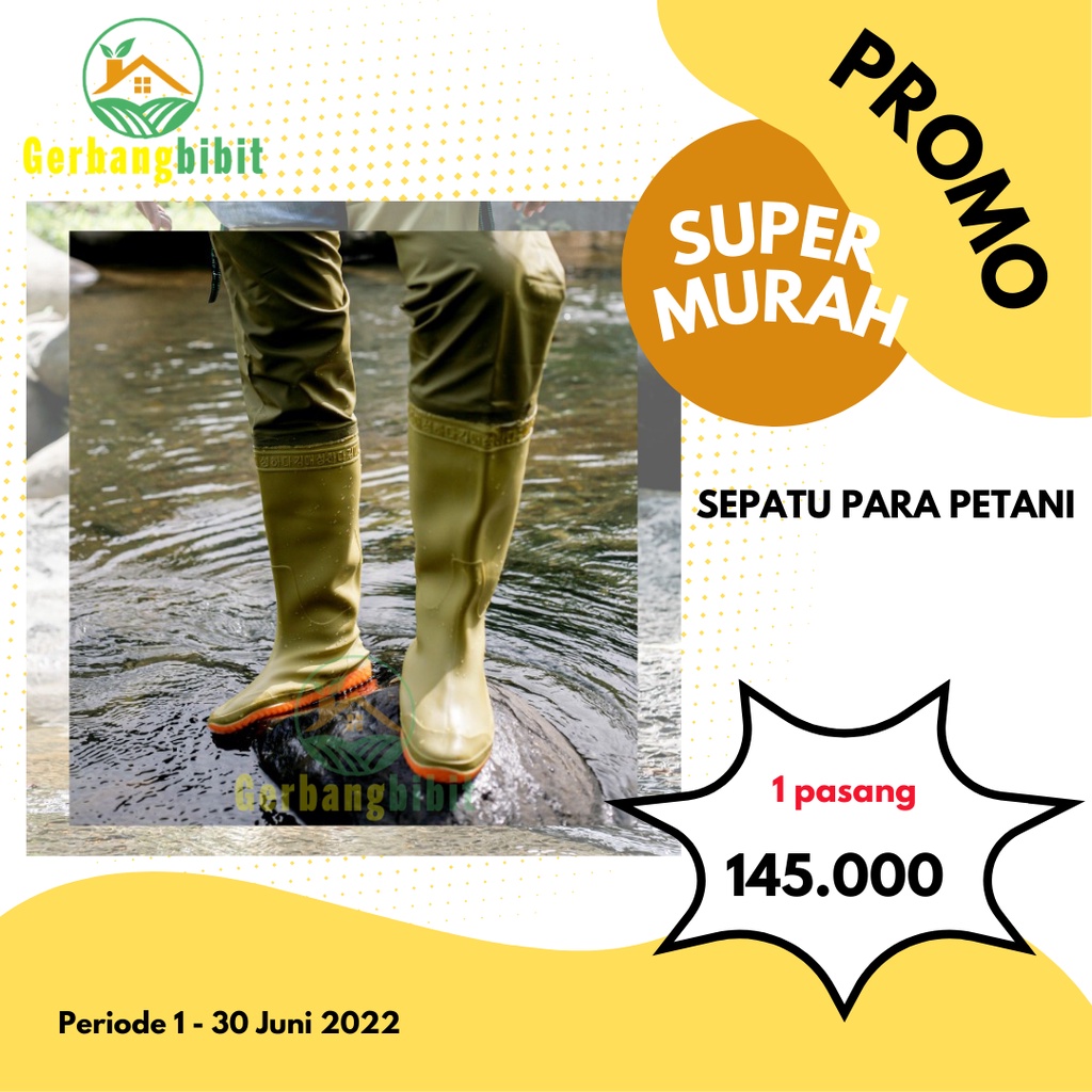 Jual Sepatu Boot Sawah Anti Keong Sepaha Tinggi 80 CM Kuning Shopee